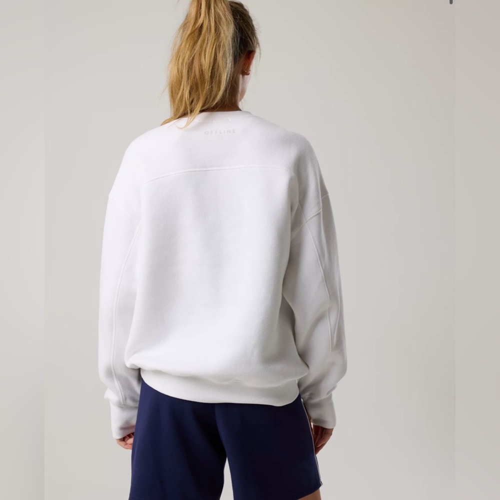 Women’s OFFLINE By Aerie Cloud Fleece Oversized Crewneck Sweatshirt, size Medium - Picture 5 of 13
